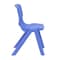 Flash Furniture Blue Plastic Stackable School Chair with 12'' Seat Height, PK4 4-YU-YCX4-001-BLUE-GG - alternate 6